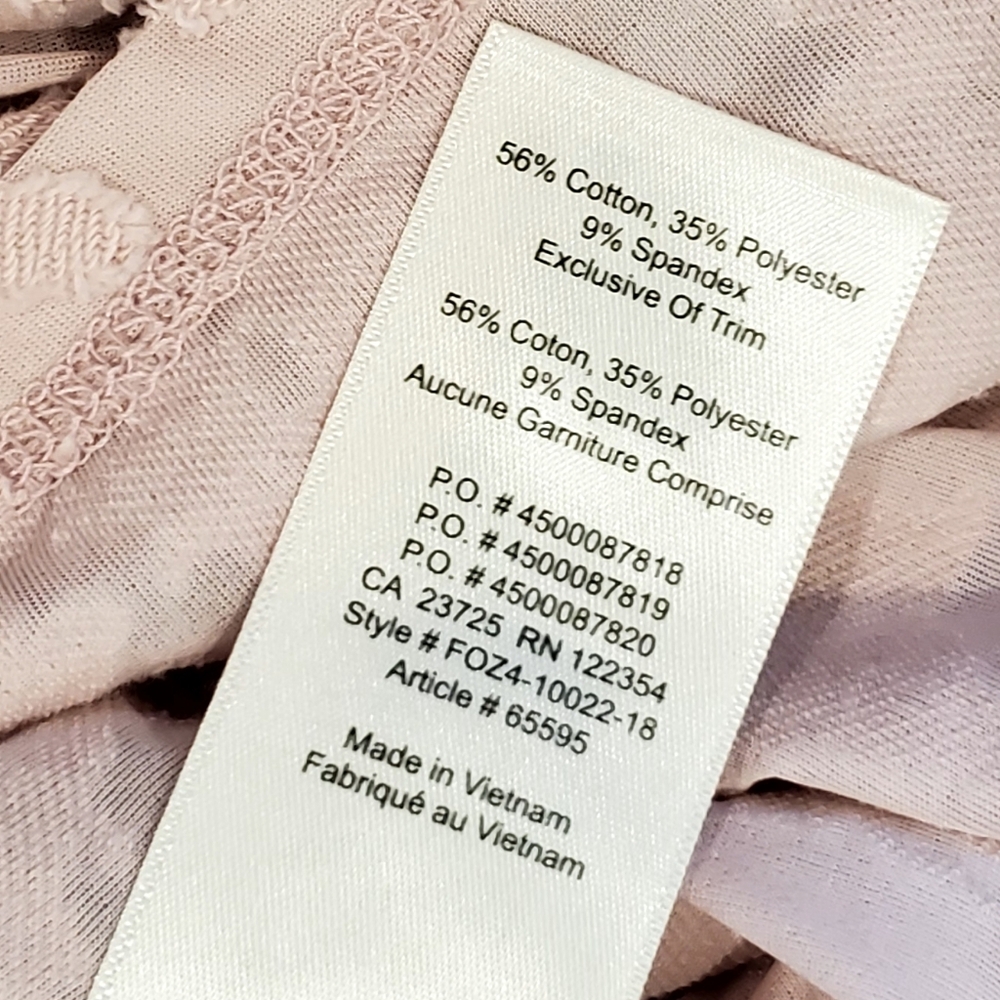 Wilfred Aritizia Dusty Pink Stretchy Sheer Floral Jacquard Top, Med. EUC - Picture 11 of 15